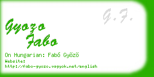 gyozo fabo business card